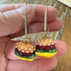 Whimsical Burger Earrings